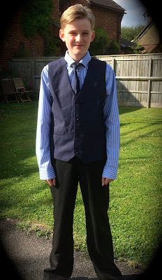 teenage boy dressed for prom