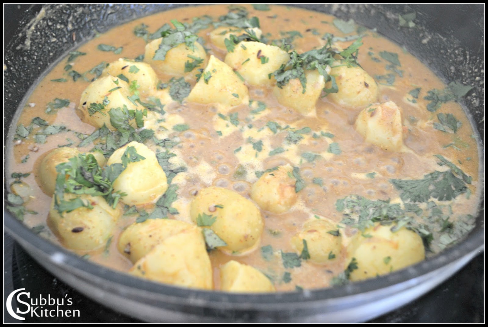 PotatoCurd Gravy Recipe Potato in Yogurt Gravy Recipe Subbus Kitchen
