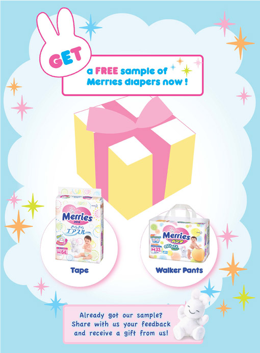 Freebies Heaven SG Merries Diaper Free Sample