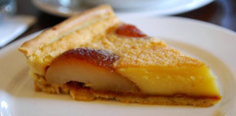 Caramelized Pear and Rum Custard Tart