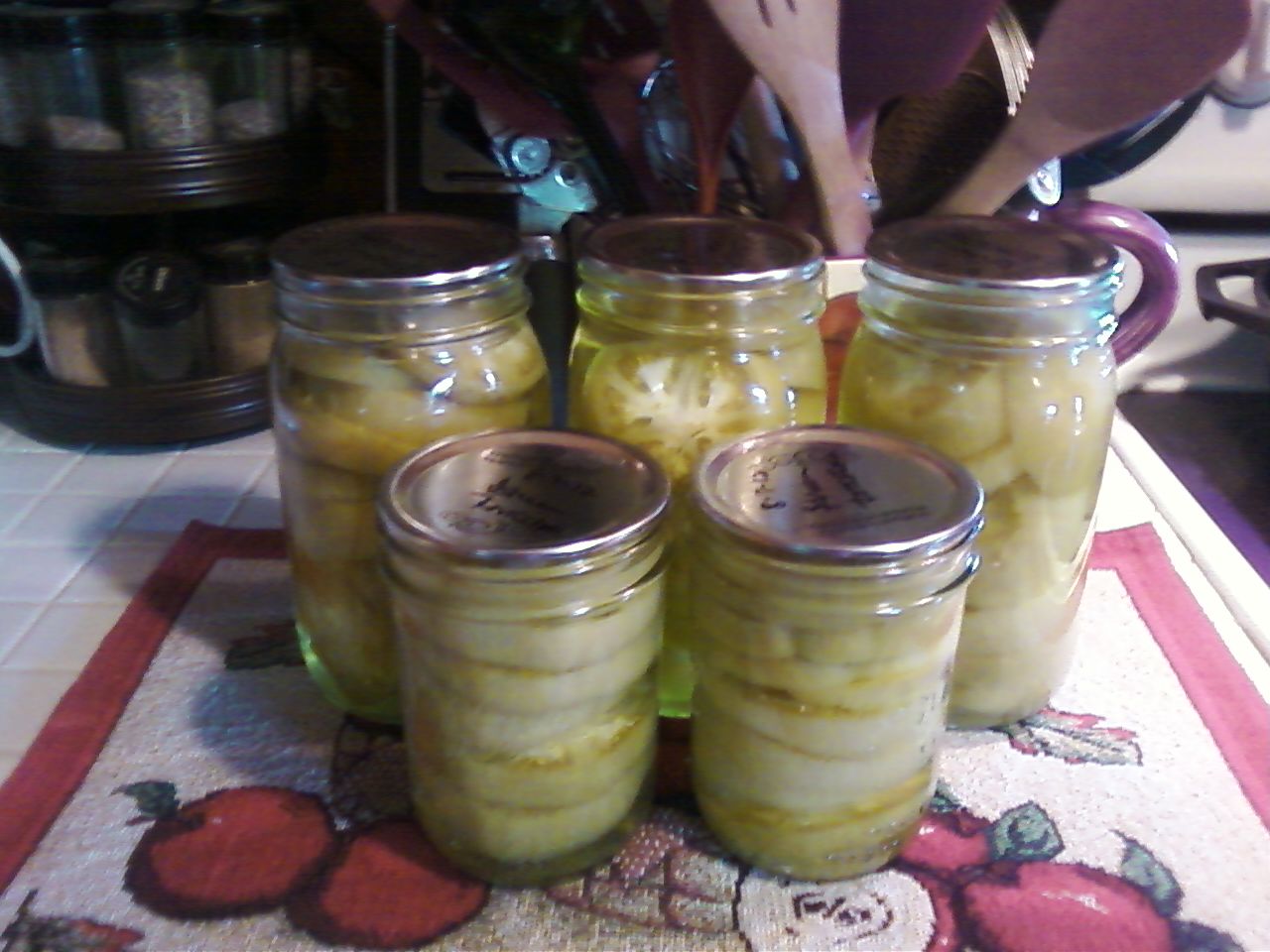Prepping for Fried Green Tomatoes Canning Homemade!