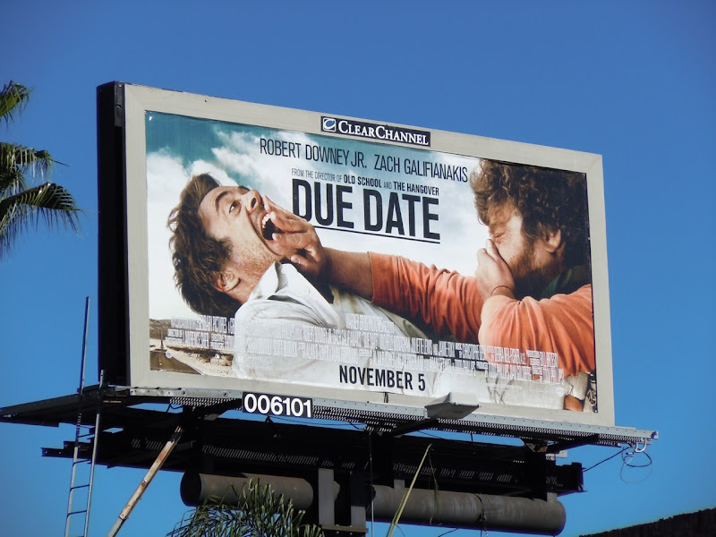 Due Date movie billboard