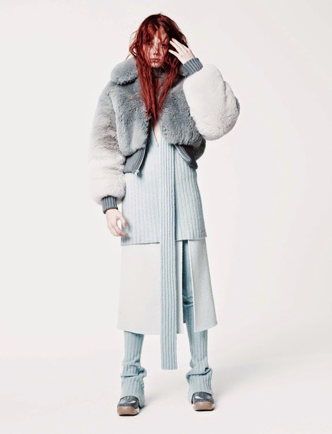 CFDA Fashion Awards 2014, Natalie Westling Marc Jacobs 2014 AW Color Degrade Fox Cropped Bomber Jacket Editorials