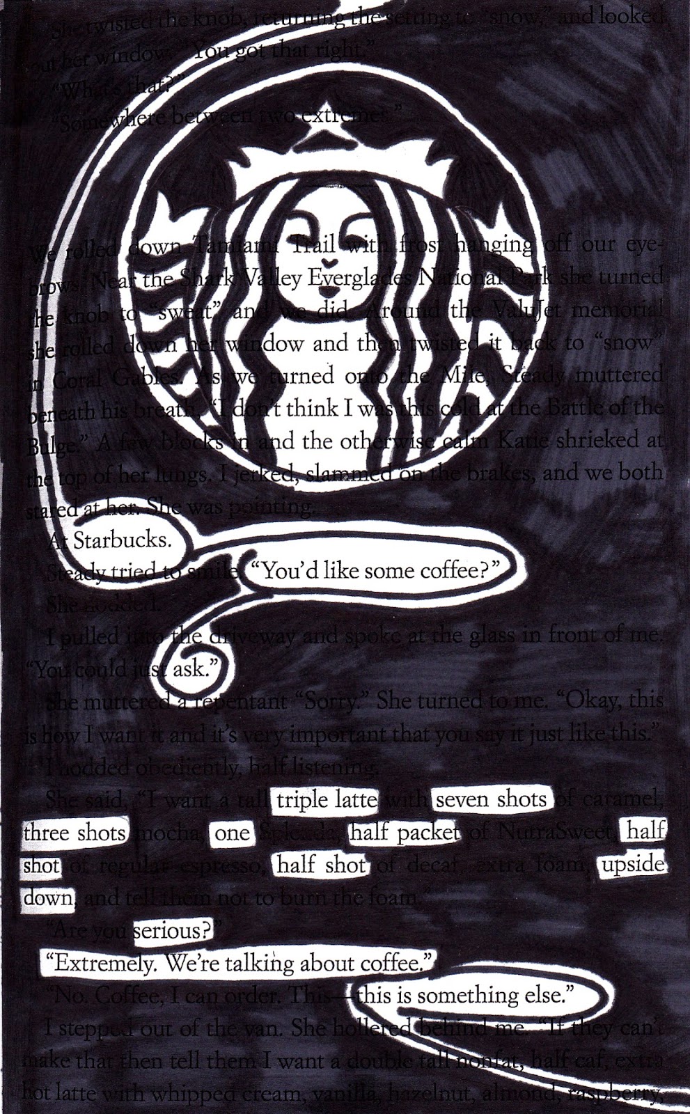 Scribbles & Dreams Blackout Poem