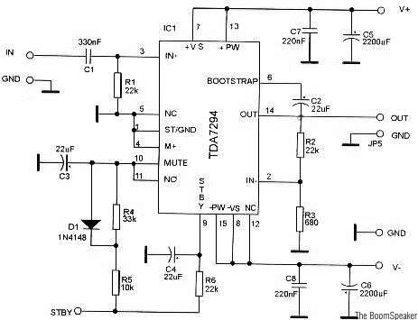 Project Expo.: 100 Watt audio amplifier using TDA7294
