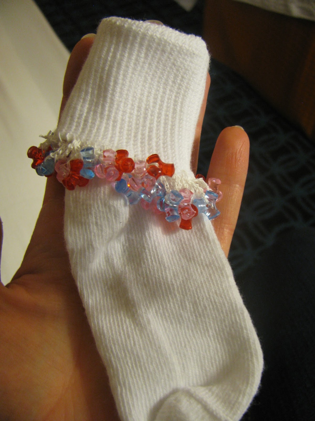 Love my Lists Beaded Socks (Crochet)