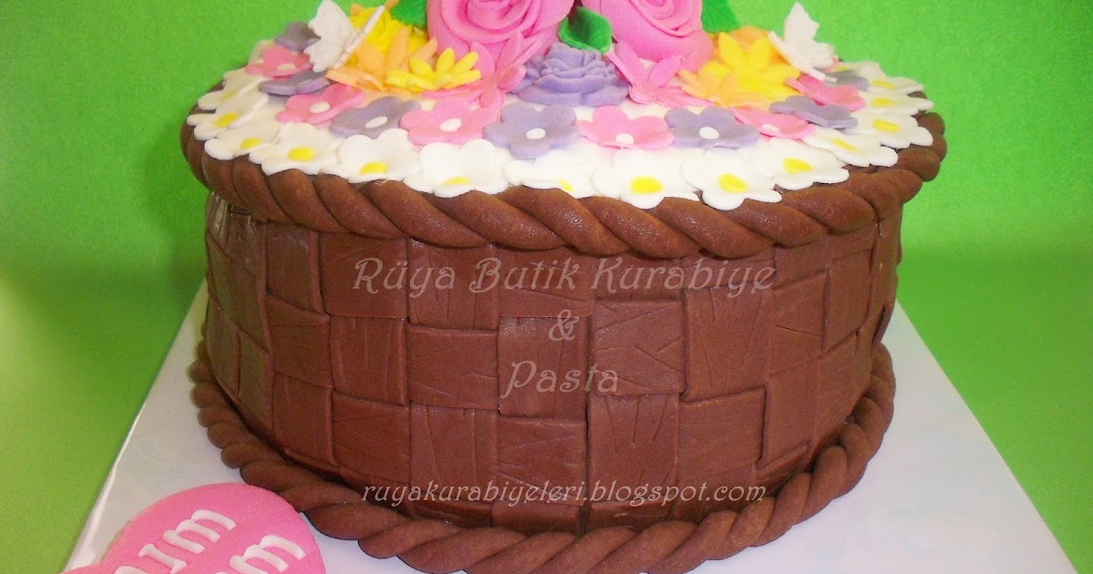 Rüya Butik Kurabiye &amp; Pasta Anneler Günü Pasta Kurabiye Gül Kek