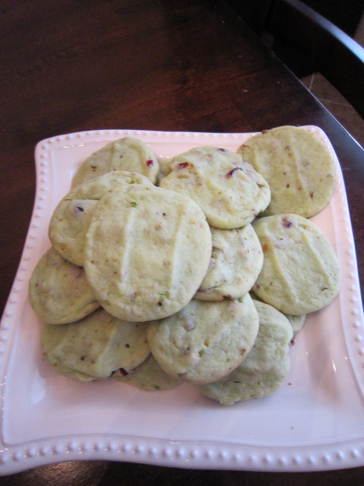 Life As We Know It CranPistachio Cookies
