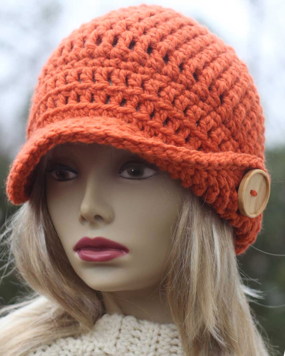 Winged Brim Newsboy!! NEW Pattern in the store!!
