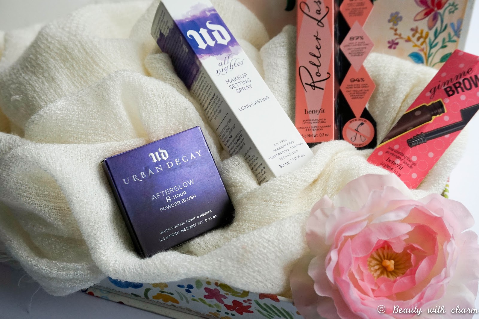 Debenhams Beauty Haul Debenhams Beauty Haul, Urban Decay All Nighter Setting Spray & After Glow Blush, Benefit Roller Lash Mascara & Gimme Brow