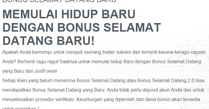 no deposit bonus forex terbaru
