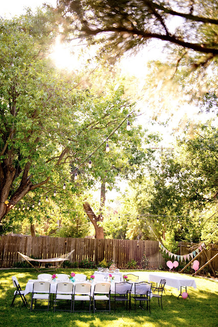 Backyard dinner party