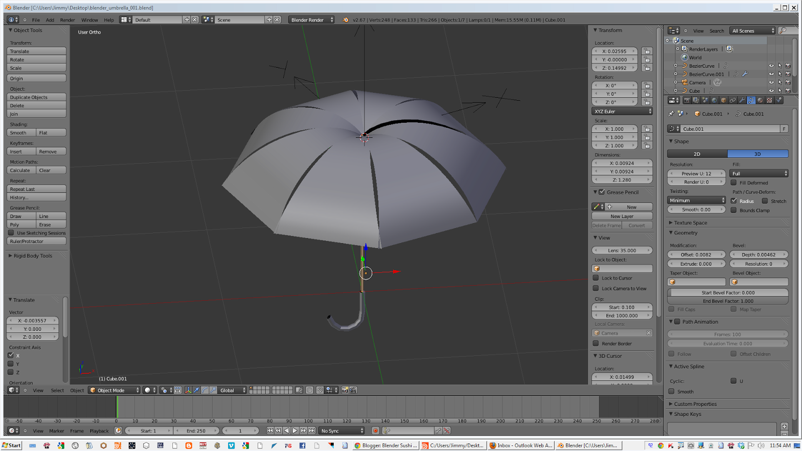 Blender Sushi PROCEDURAL / Random Generative Modeling Technique