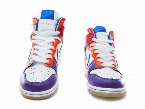 white and royal blue nikes
