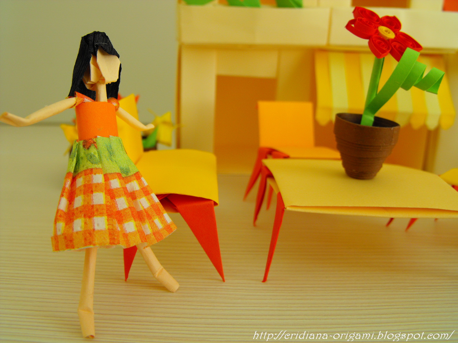 Clara's Paper Garden Origami village I