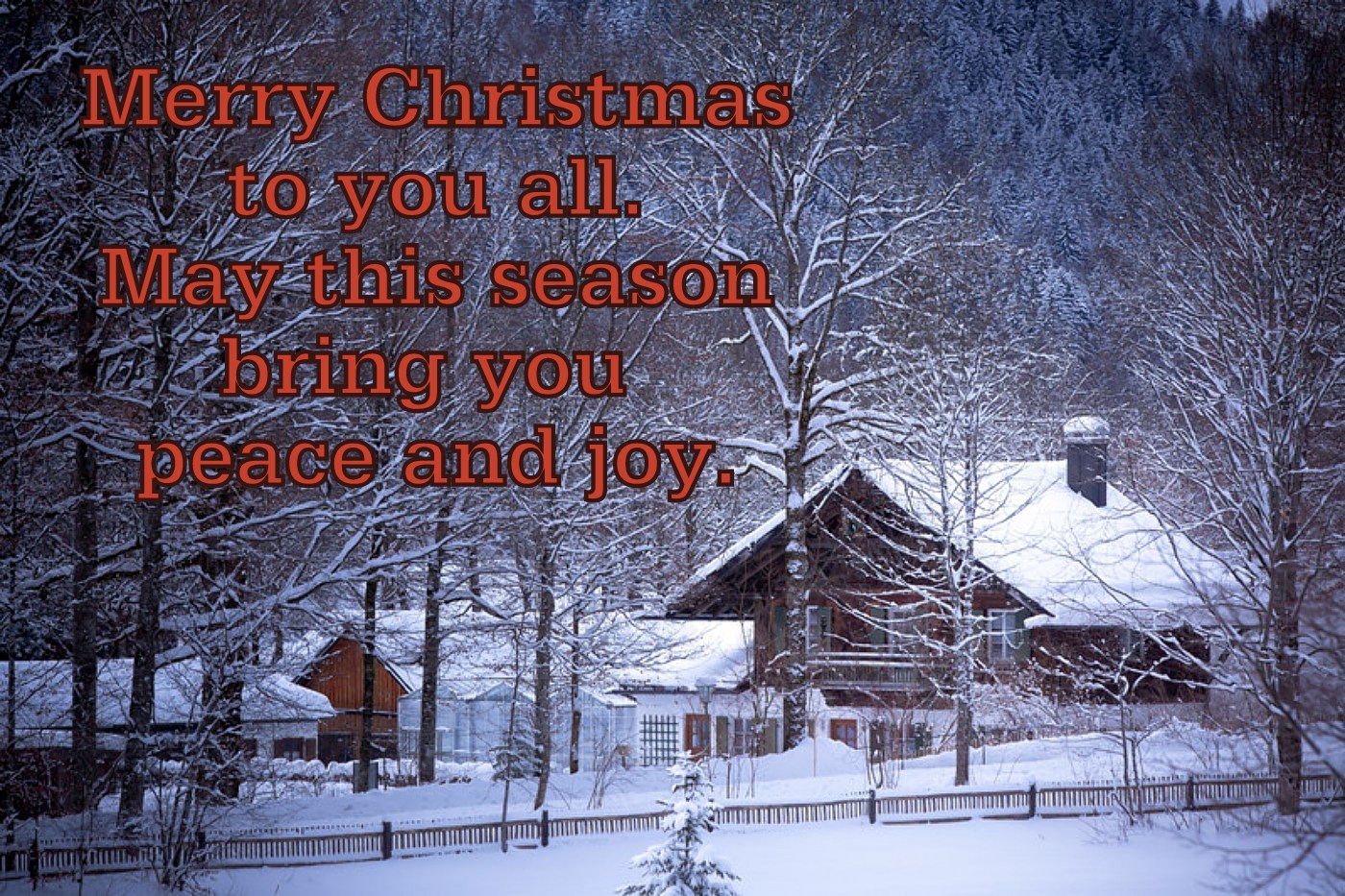 christmas cabin