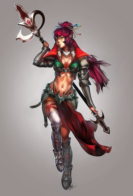 Anastasia Bulgakova sinto-risky deviantart ilustrações conceituais games fantasia sensualidade