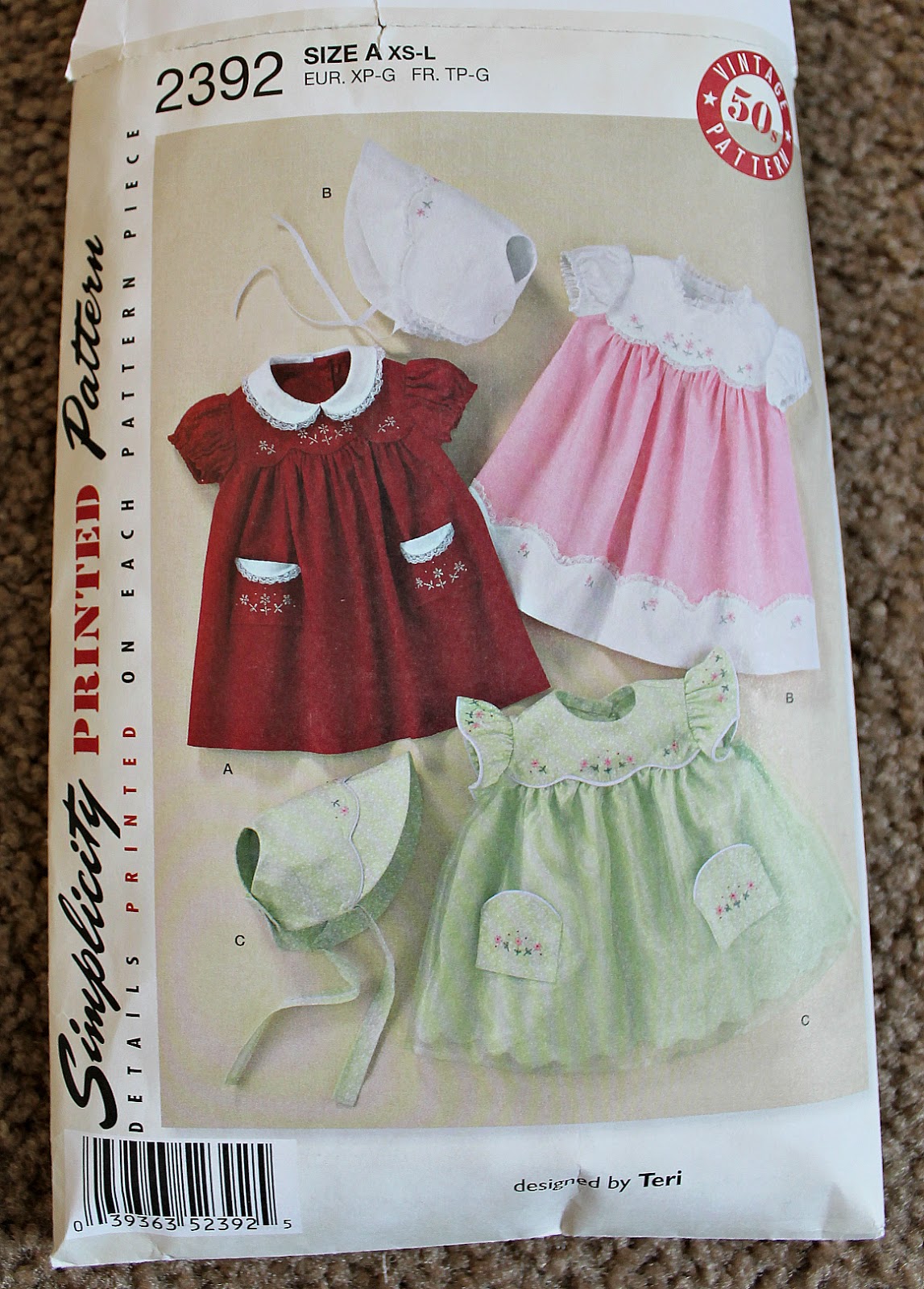 Freshly Completed Baby's Easter Dress