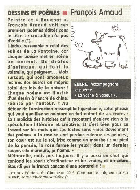 Publication du 9 avril 2011 - Journal La Montagne