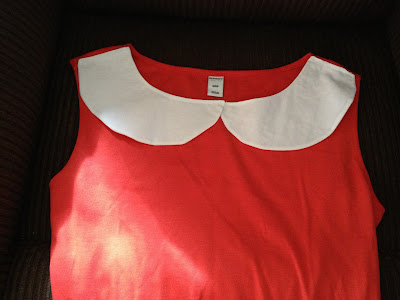 peter pan collar peter pan collar white on red