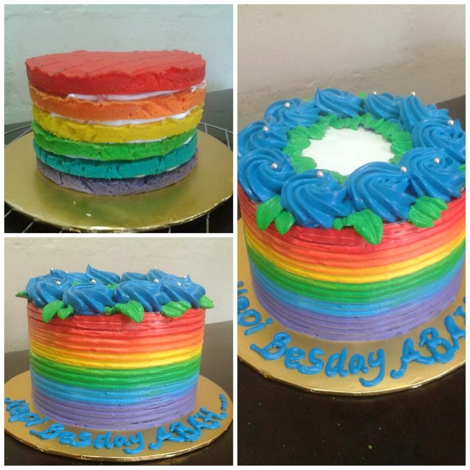 Mini size Rainbow Cake