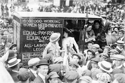 suffragettes on way to boston