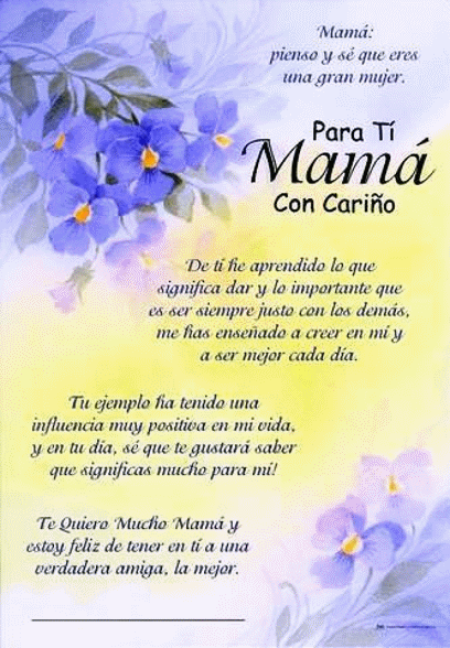 Para Ti Mamá con cariño ~ Mejores Mensajes Para Ti Mamá con cariño ~ Mejores Mensajes