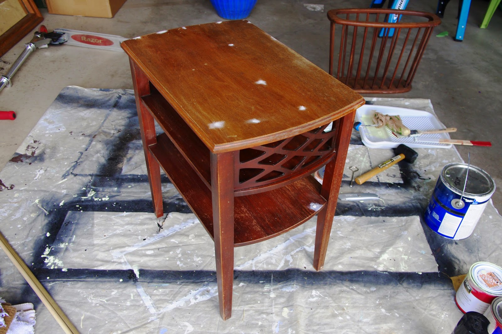 Giving New Life to an Old End Table Robin Kramer Writes