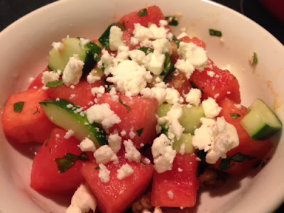 Watermelon Basil Salad with Kefalotyri Cheese Recipe | Healthy Salad Recipe Watermelon Basil Salad with Kefalotyri Cheese Recipe | Healthy Salad Recipe