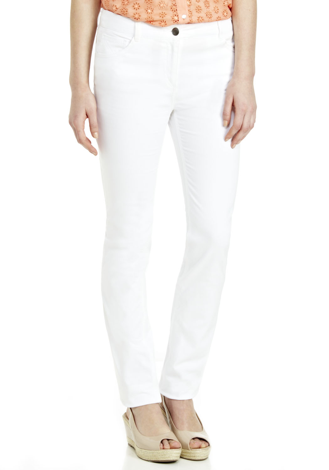 f&f white jeans
