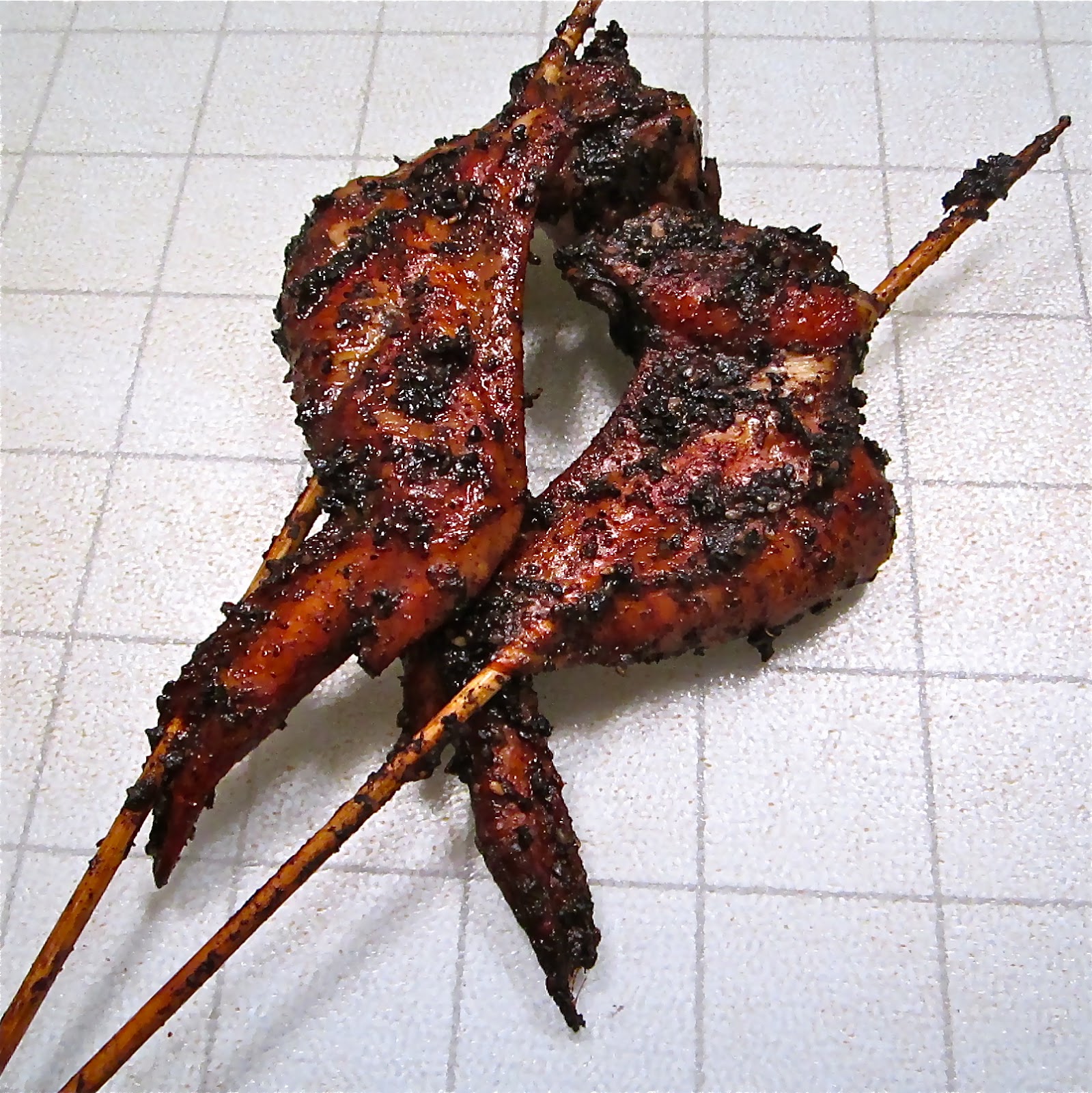 My Kitchen and I Sesame chicken "bat" wings for Halloween week