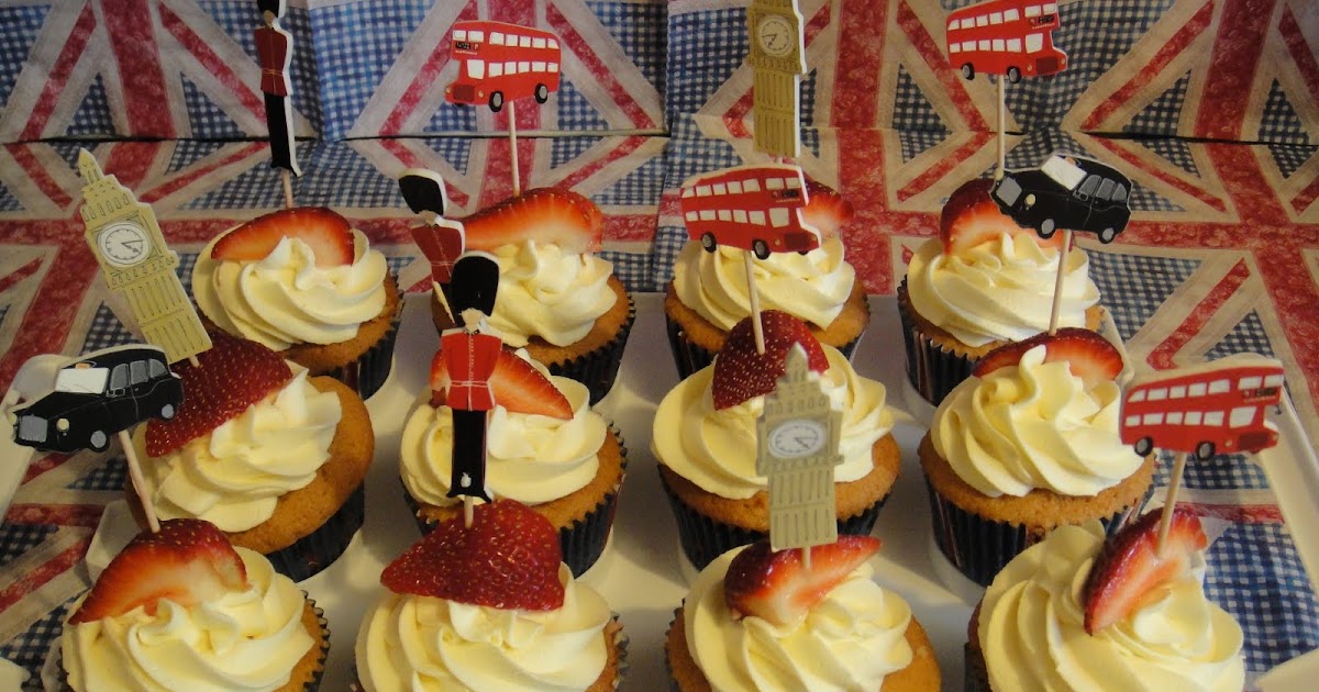 The more than occasional baker Jubilee Strawberries and Cream Cupcakes