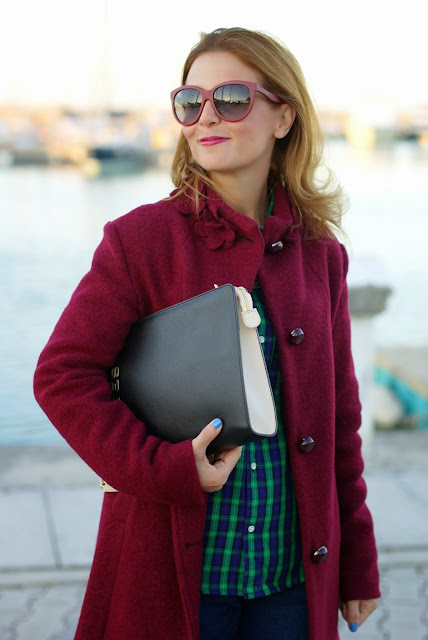 Dolce & Gabbana sunglasses, cappotto VerySimple, boiled wool coat, Fashion and Cookies, fashion blogger