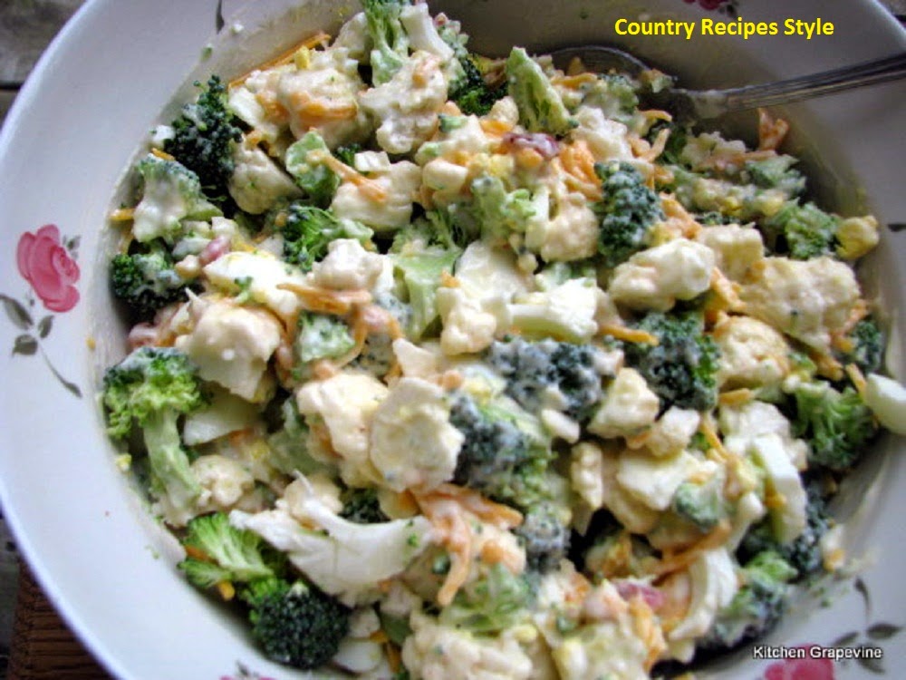 Cool Summer Salads Creamy Broccoli and Cauliflower Salad Country