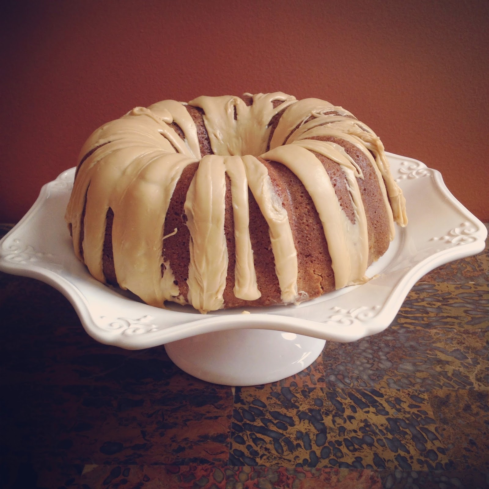 Elizabeth Obsesses... Buttermilk Bundt Cake with Salted Caramel Glaze