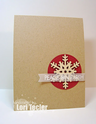 Peace on Earth card-designed by Lori Tecler/Inking Aloud-stamps from Lil' Inker Designs