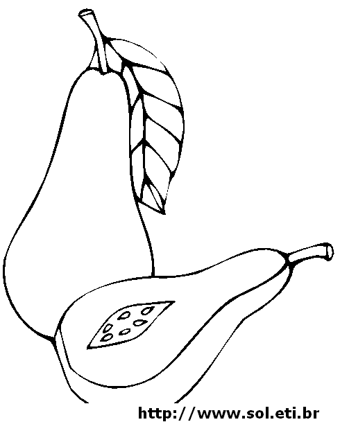 Desenhos de Frutas para Colorir - Desenhos Para Colorir