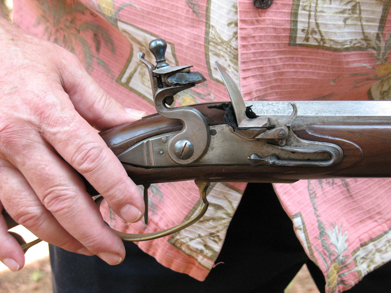 Sensible Survival Starting a Fire with a Flintlock Rifle