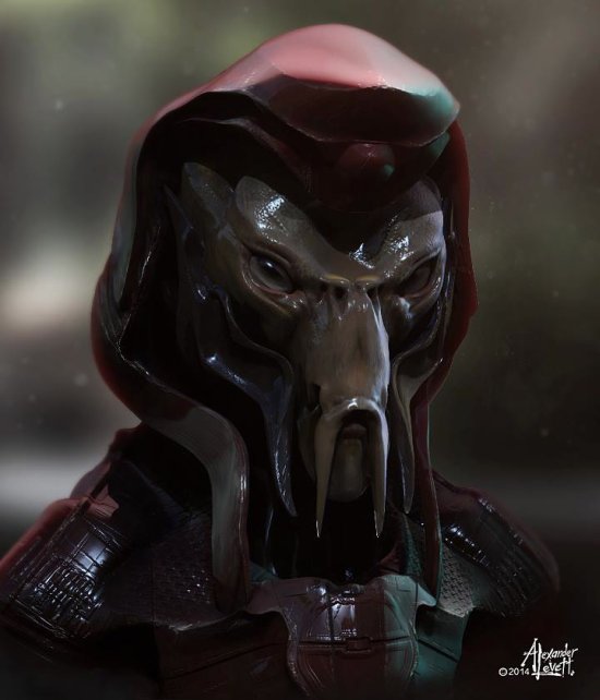 As incríveis ilustrações e modelos em 3D de ficção científica e fantasia de Alexander Levett Alexander Levett deviantart ilustrações e modelagem 3D ficção científica fantasia robôs aliens