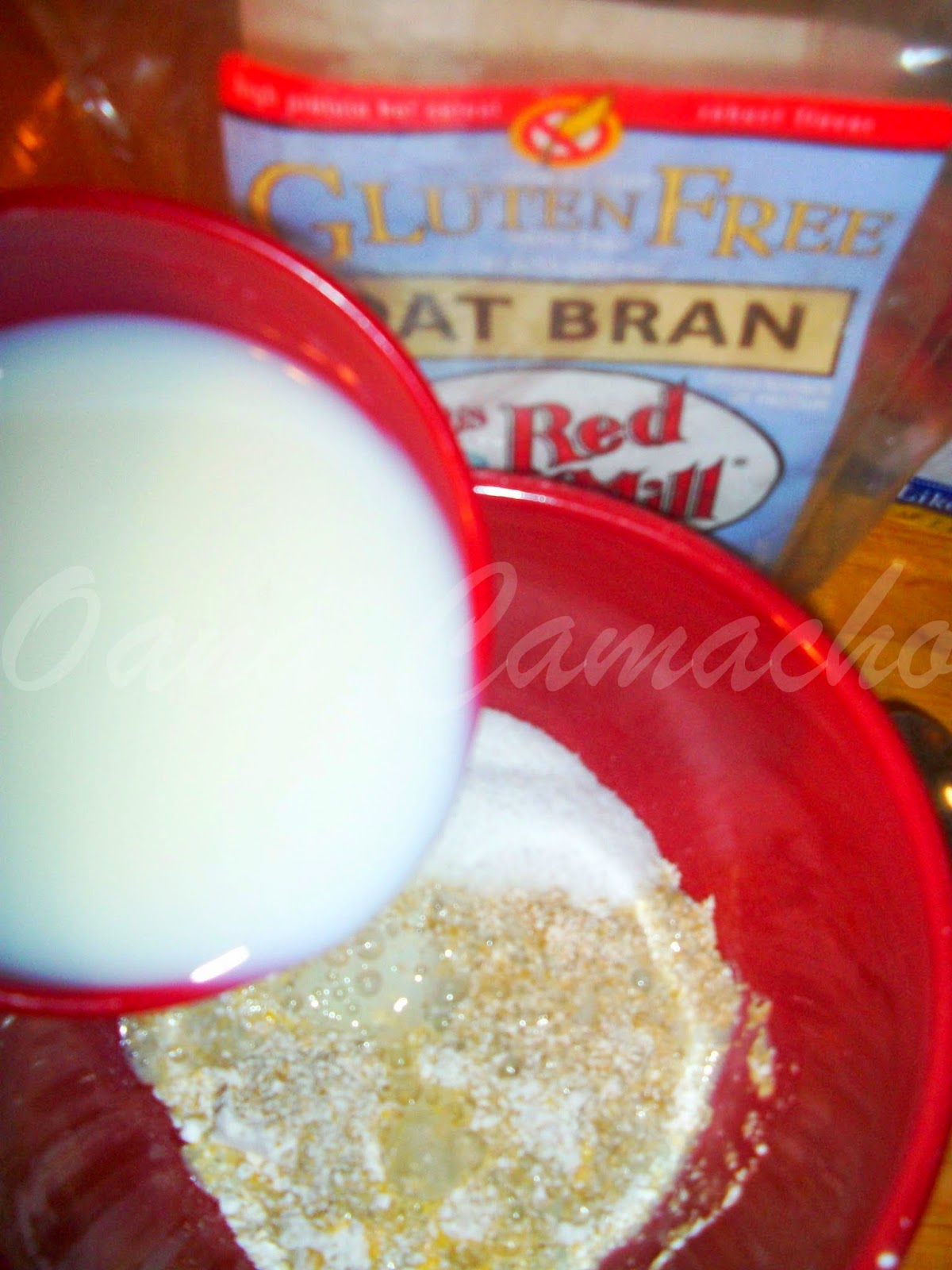 Cooking with love ! Budinca de vanilie cu tarate de ovaz ( Vanilla oat bran pudding )