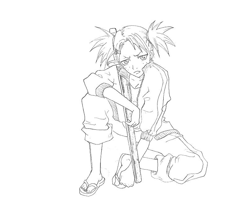 Printable Hiyori Sarugaki Weapon Coloring Pages printable-hiyori-sarugaki-weapon-coloring-pages