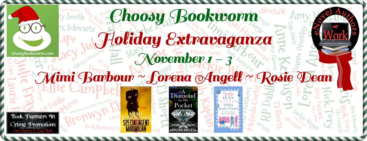 Choosy Bookworm Holiday Extravaganza – Featuring Mimi Barbour, Lorena Angell, and Rosie Dean