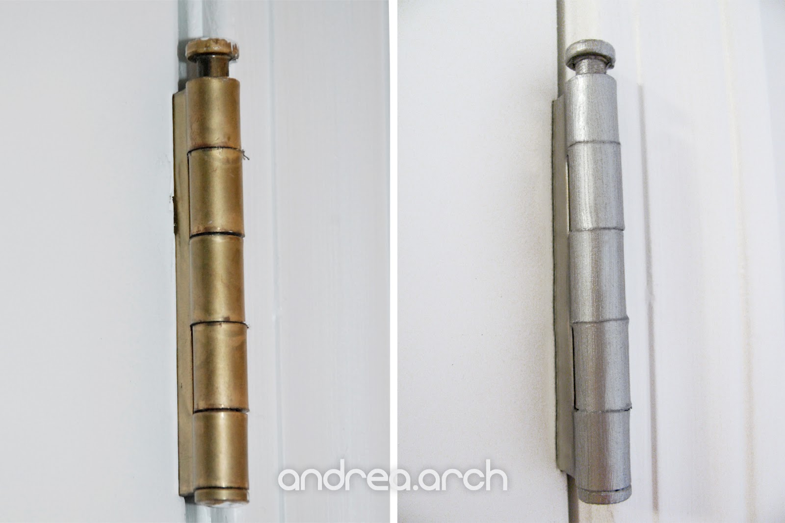 Andrea Arch DIY Upcycle Brass Hinges