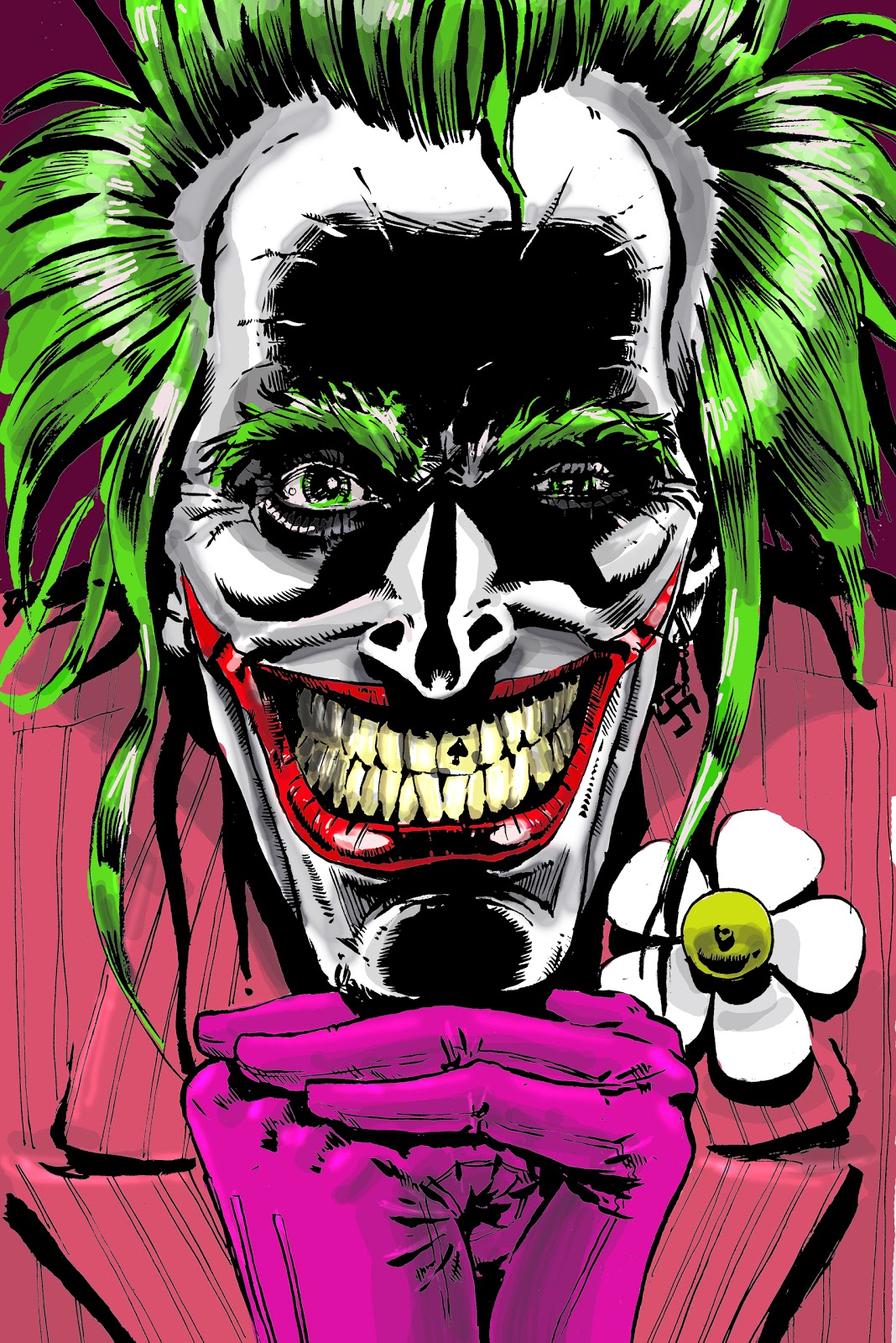 Graeme Howard Comic book and Storyboard Artist: Had a go at colouring Joker