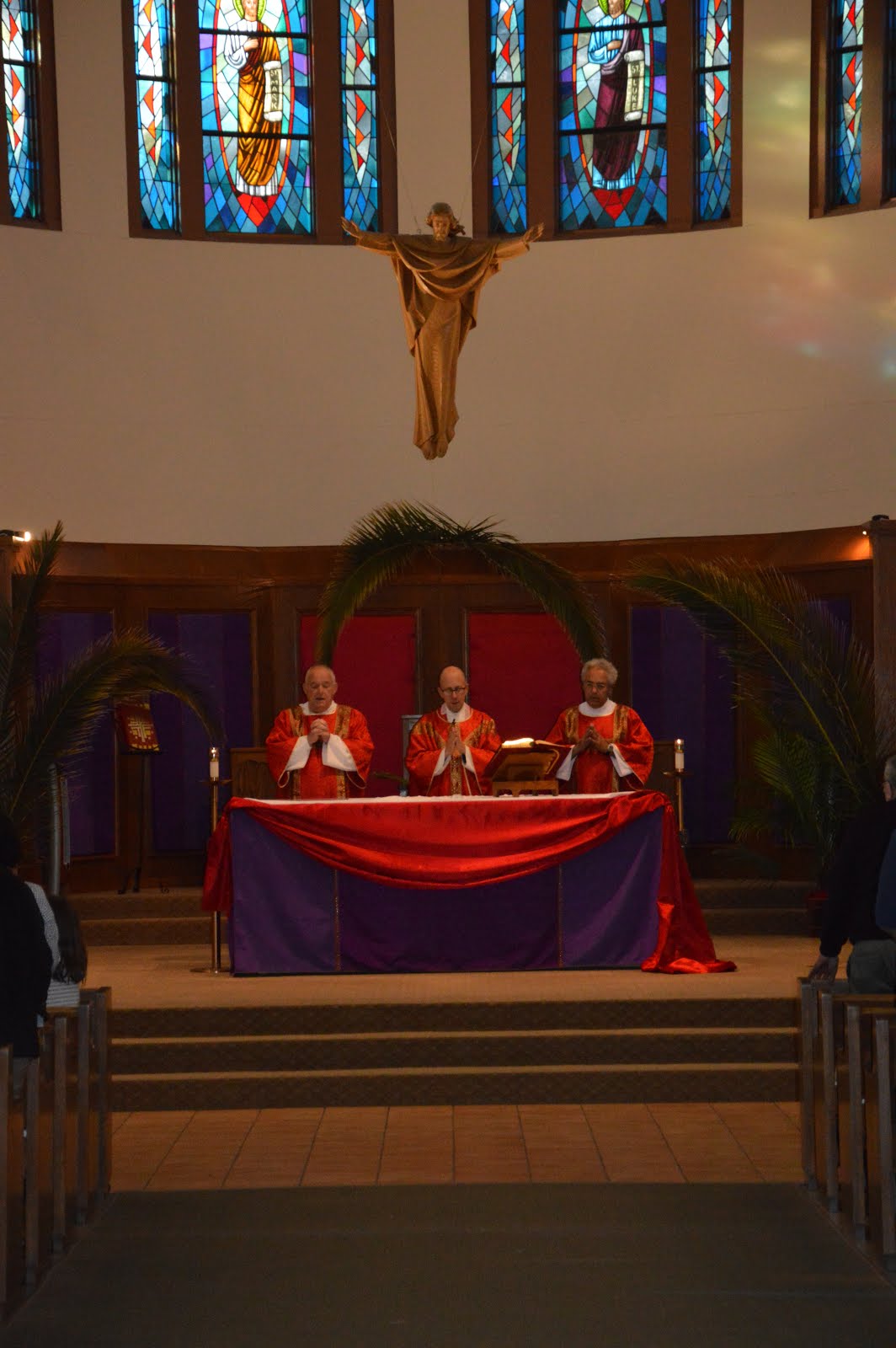 Father David Jenuwine Palm Sunday St. Apollinaris Church