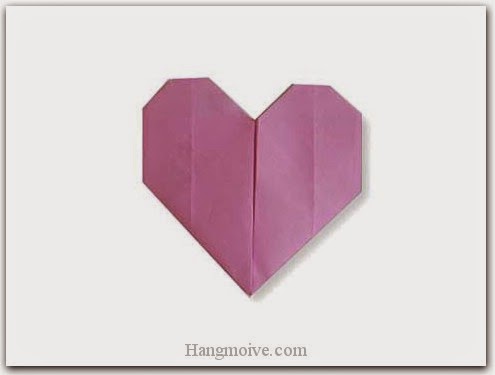 Cách gấp, xếp trái tim đơn giản bằng giấy origami - Video hướng dẫn xếp hình trái tim quà tặng - How to fold a Easy Heart Cách gấp, xếp trái tim đơn giản bằng giấy origami - Video hướng dẫn xếp hình trái tim quà tặng - How to fold a Easy Heart