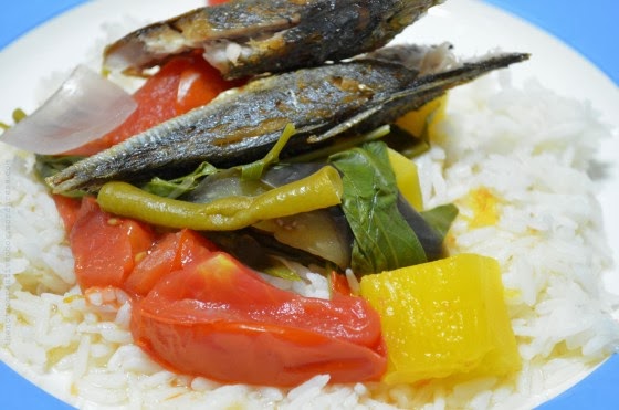 Bulanglang With Fried Fish and White Rice Bulanglang With Fried Fish and White Rice