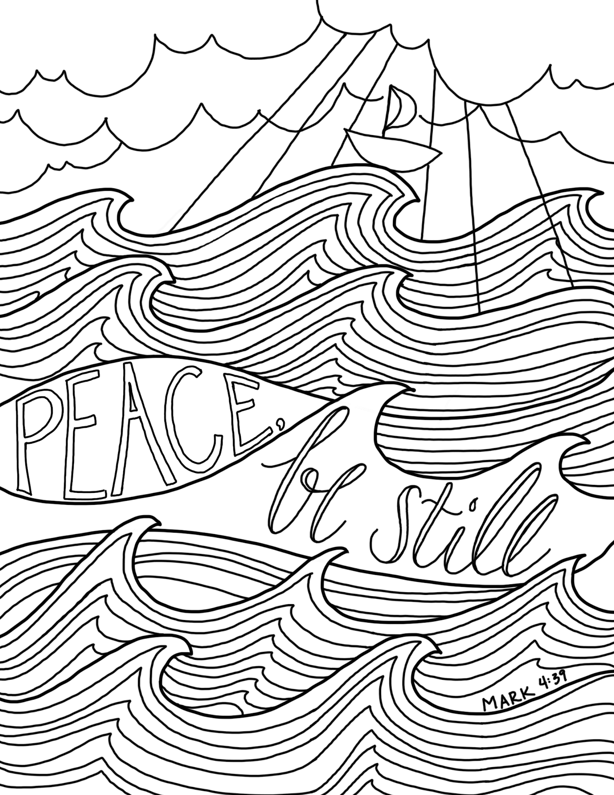 just what i squeeze in: Peace, Be Still -- a new coloring page!