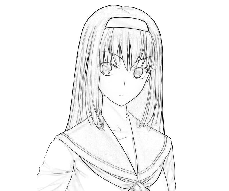 Akiha Tohno Face Coloring Pages akiha-tohno-face-coloring-pages