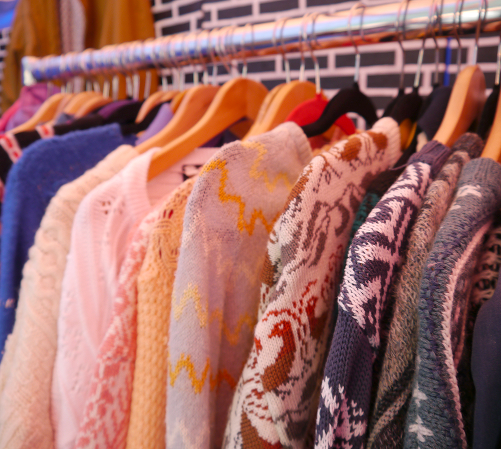 Dreamland Vintage Knitwear Selection Dundee Pop Up Market, Pop Up Dundee, pop up event Dundee, market Dundee, shopping, Dreamland vintage, vintage knitwear